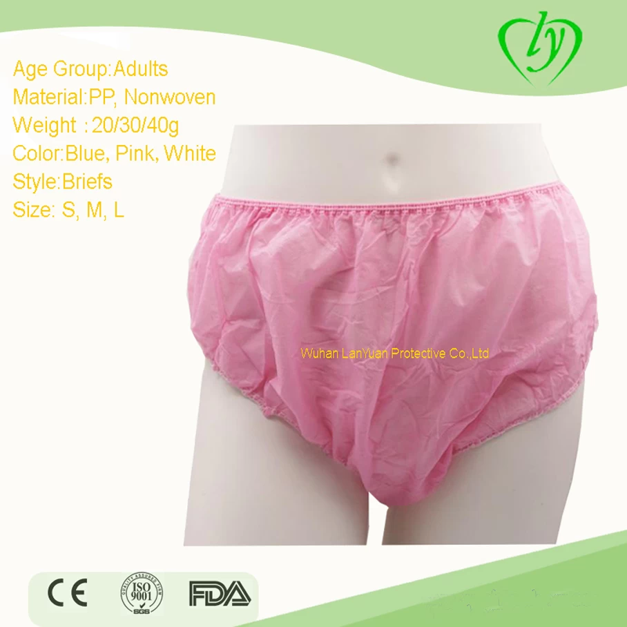 Wholesale PP SMS Disposable Underwear for Travel Hotel , China non-woven  underwear factory ,China disposable pp underwear for ladies manufacturer
