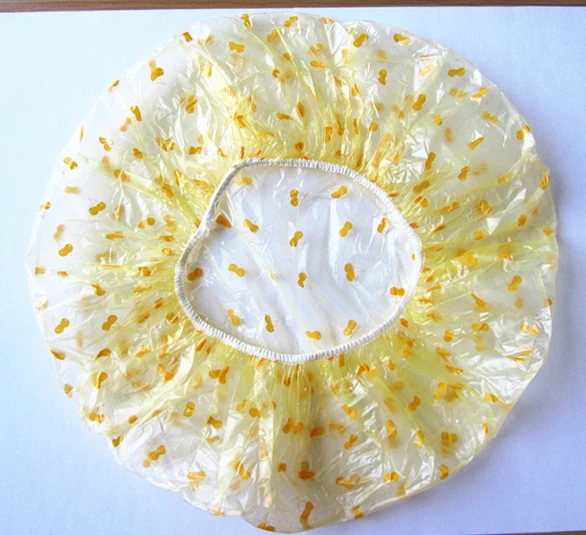 Yellow Cute Little Cherry Shaped Shower Cap