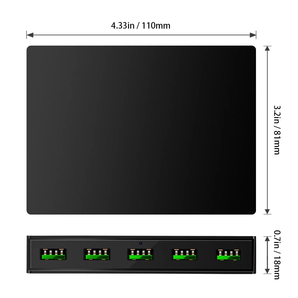 ES-65W5Q3 5 ports QC3.0 USB Fast charger