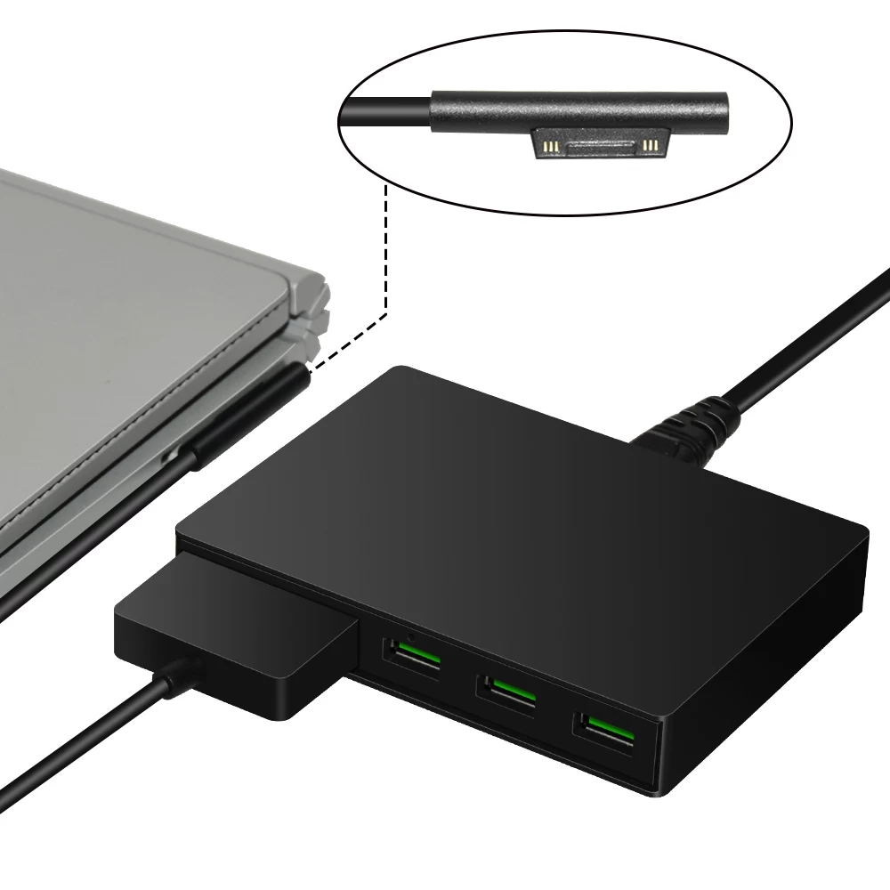 5 Ports QC3.0 USB Charger For Surface Pro3/4