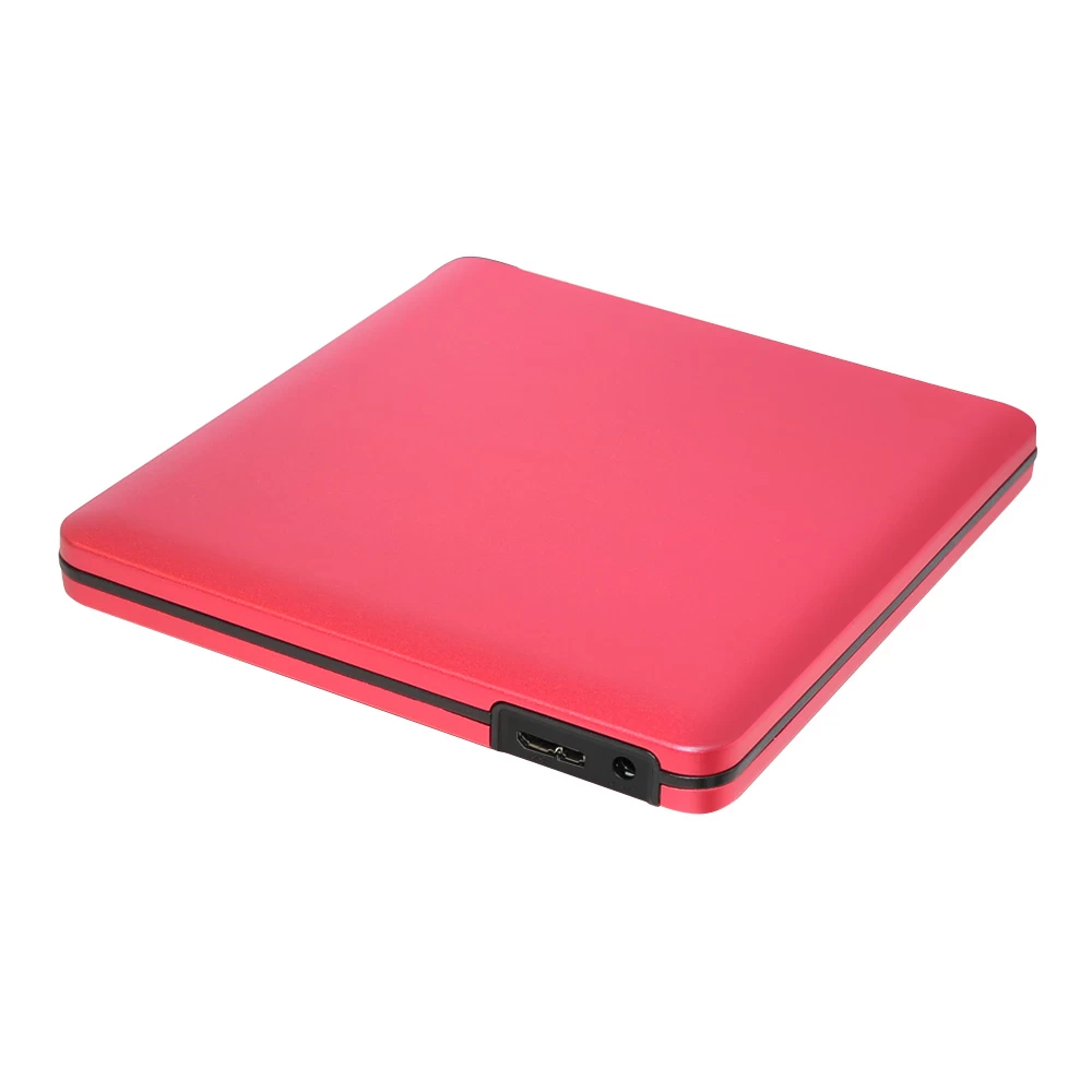 ODPS1203-SU3 Pop-up 12.7mm USB3.0 Aluminium External DVD Case (Red)