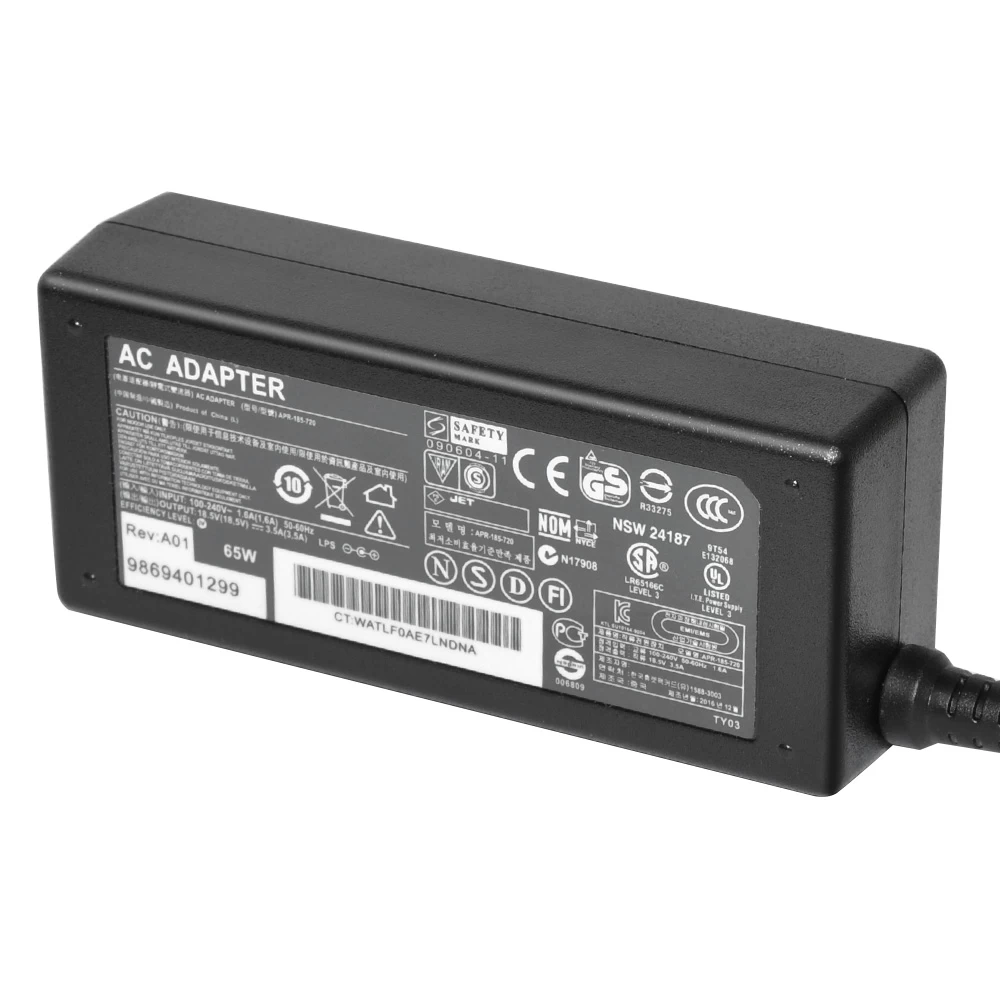 Laptop AC Adapter for HP 18.5V 3.5A 65W 7.4X5.0mm