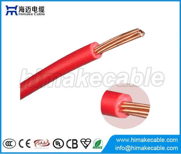 Sola base PVC aisló el cable eléctrico trenzado cobre 300/500V 450/750V