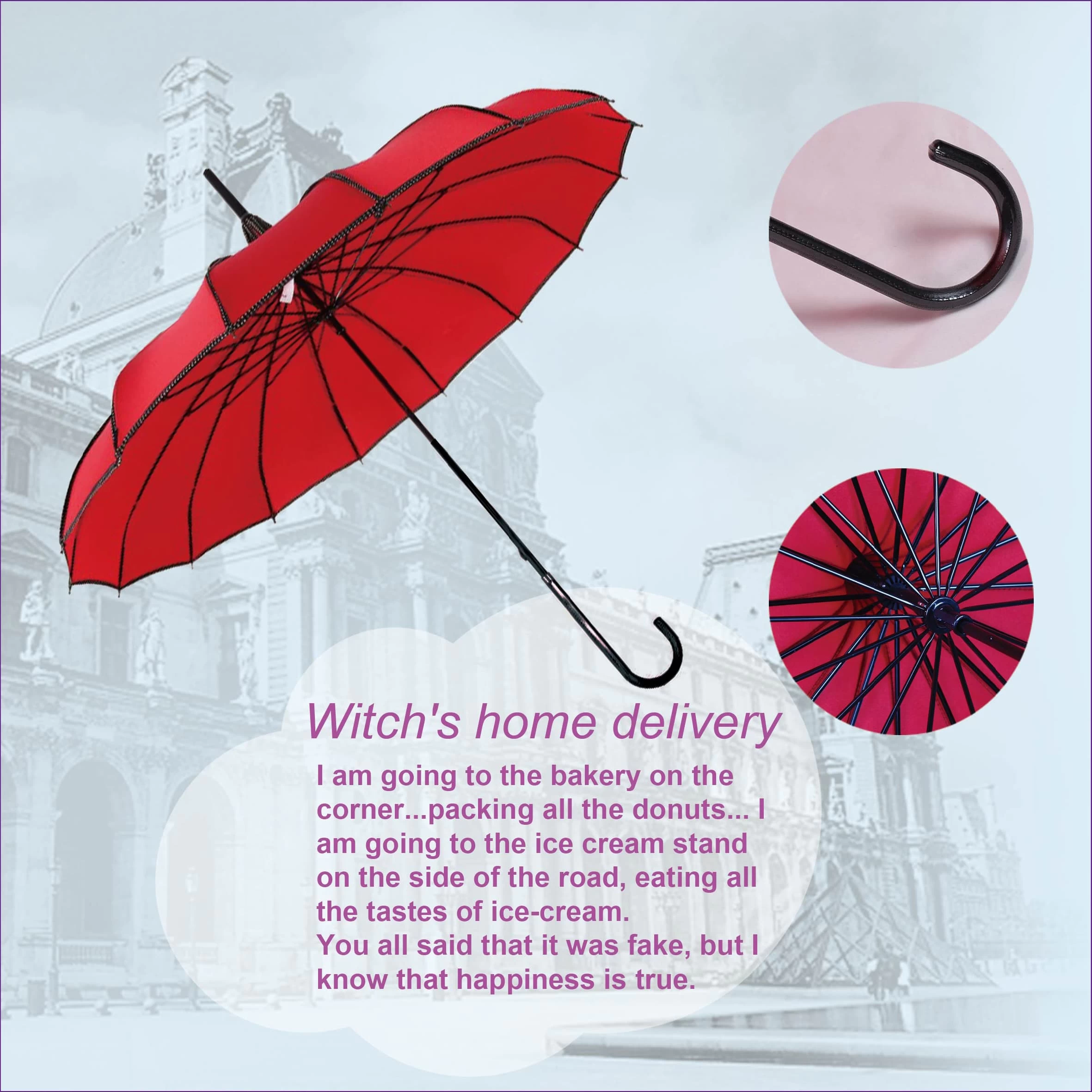 Warum nicht einen besser aussehenden Regenschirm wählen?