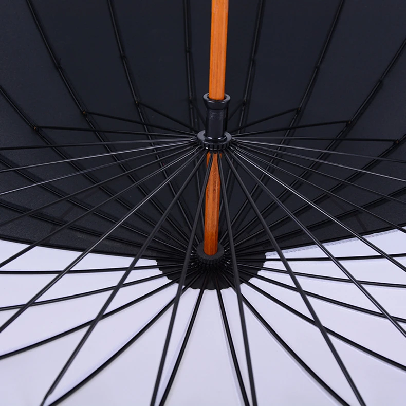 Personality Black and White Straight Umbrella for Cosplay Sakata Gintoki