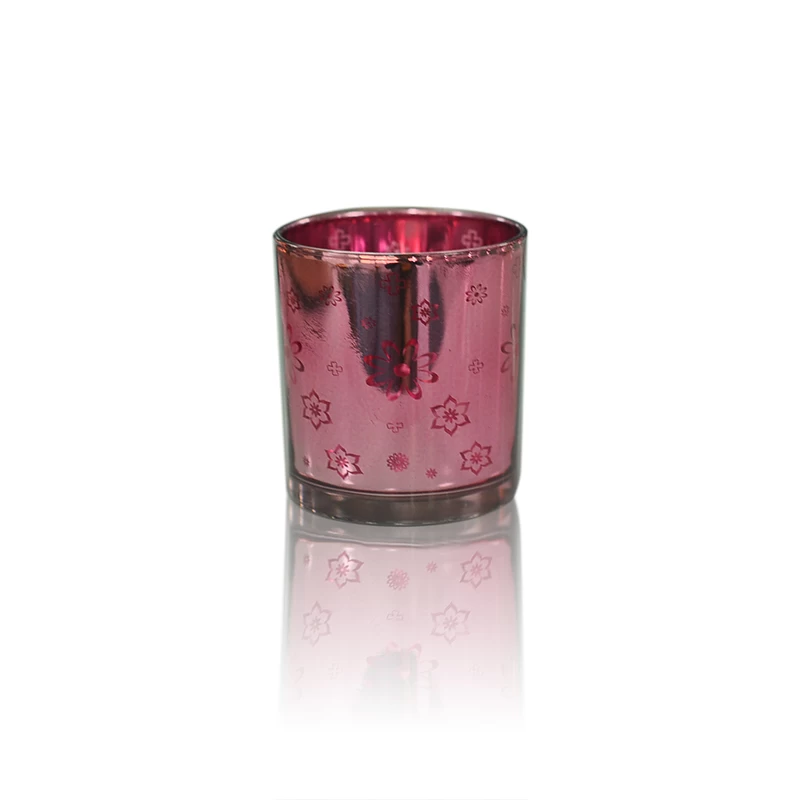 electro plate glass candle cup