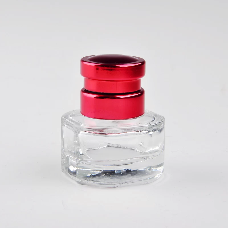 square glass essential oil bottle