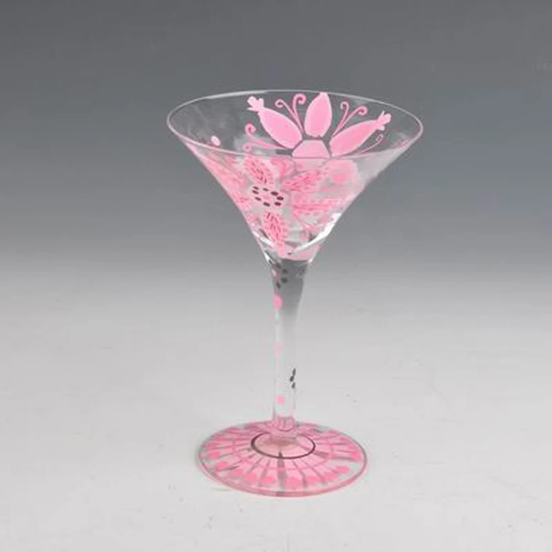 Personalized Hand Painted Wine Goblet Champange Glass Cup