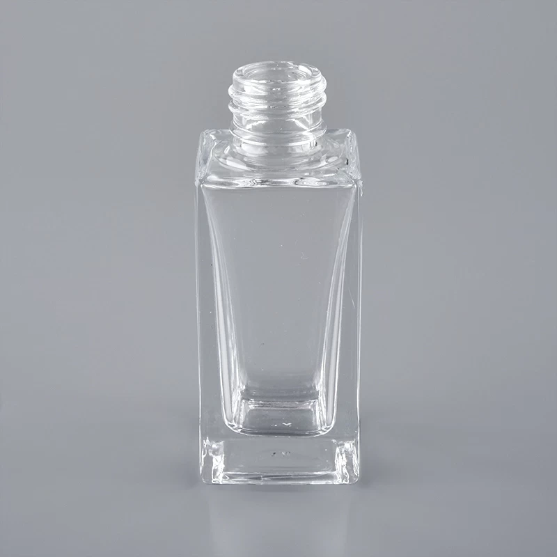 100ml clear square empty glass perfume bottle