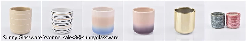 Ceramic candle vessels