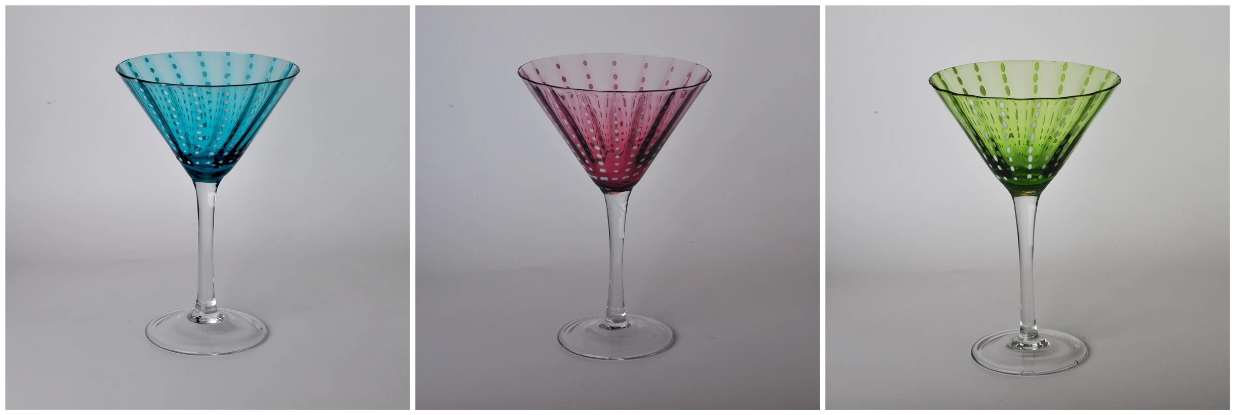 Colorful Martini Glass From Sunny Glassware