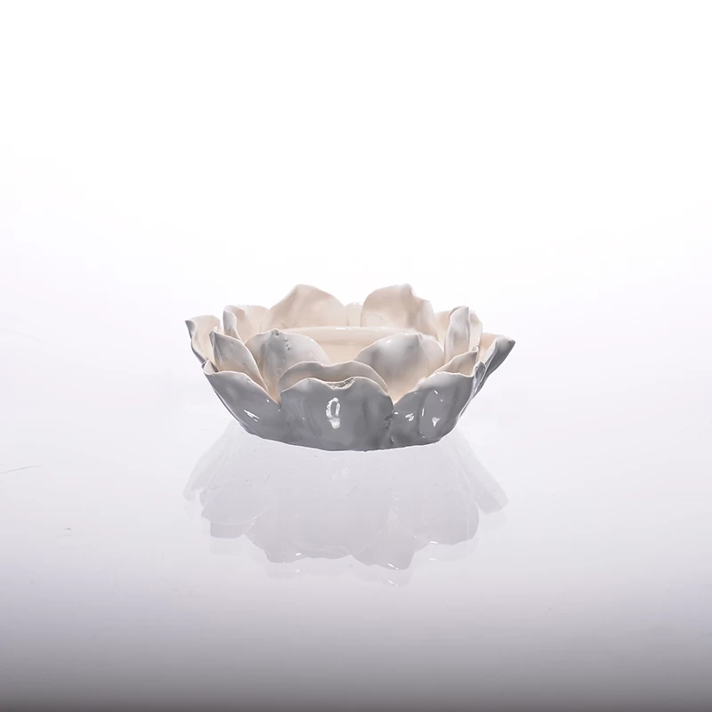 lotus candle holder ceramic