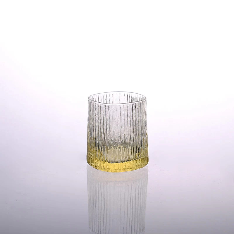 Solid color glass candle holder