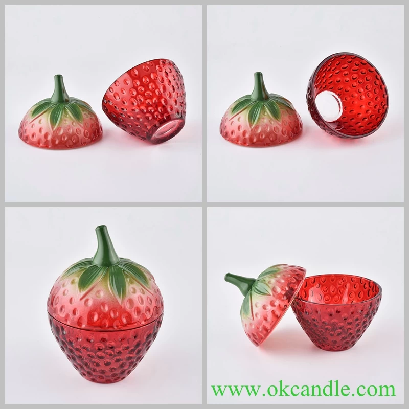 strawberry candle holders