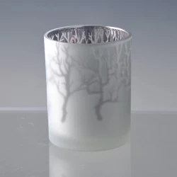  Frosted candle holder