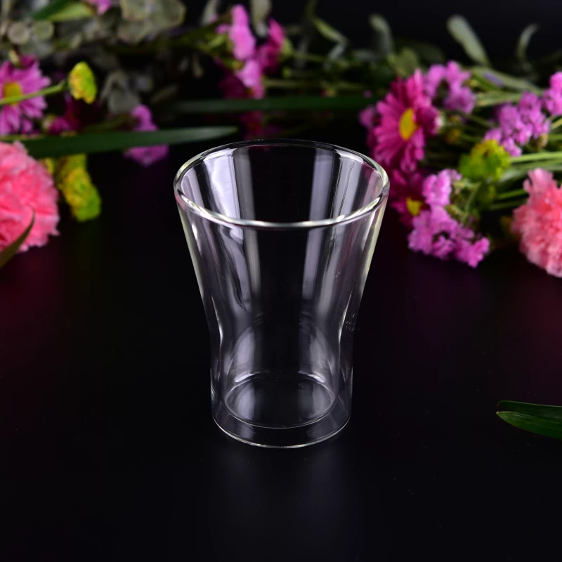Heat resistant double wall glass for milk