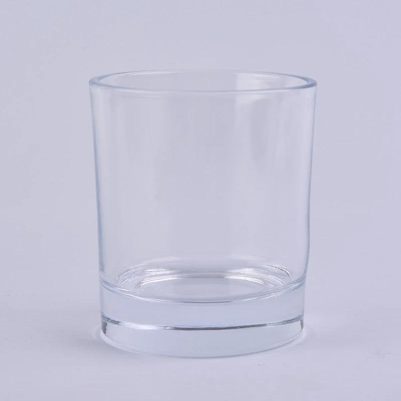 boutique thick glass candle jar 