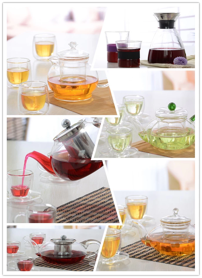 2016 hot selling products pyrex glass tea pot