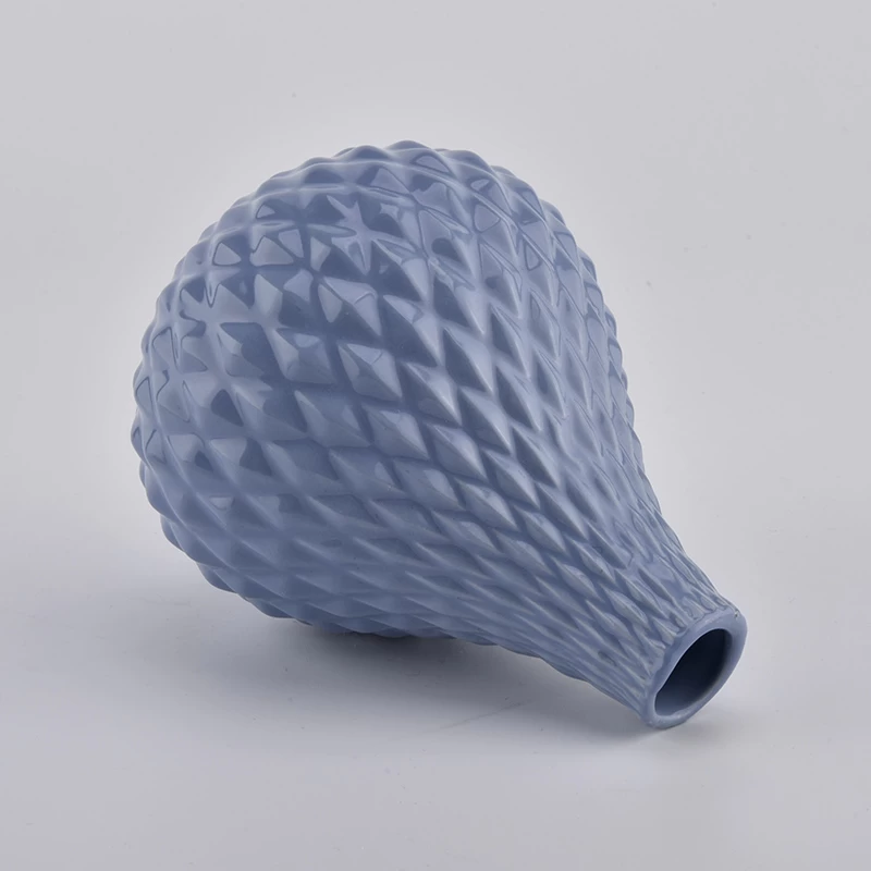 387ml blue ball shape ceramic reed diffuser botle