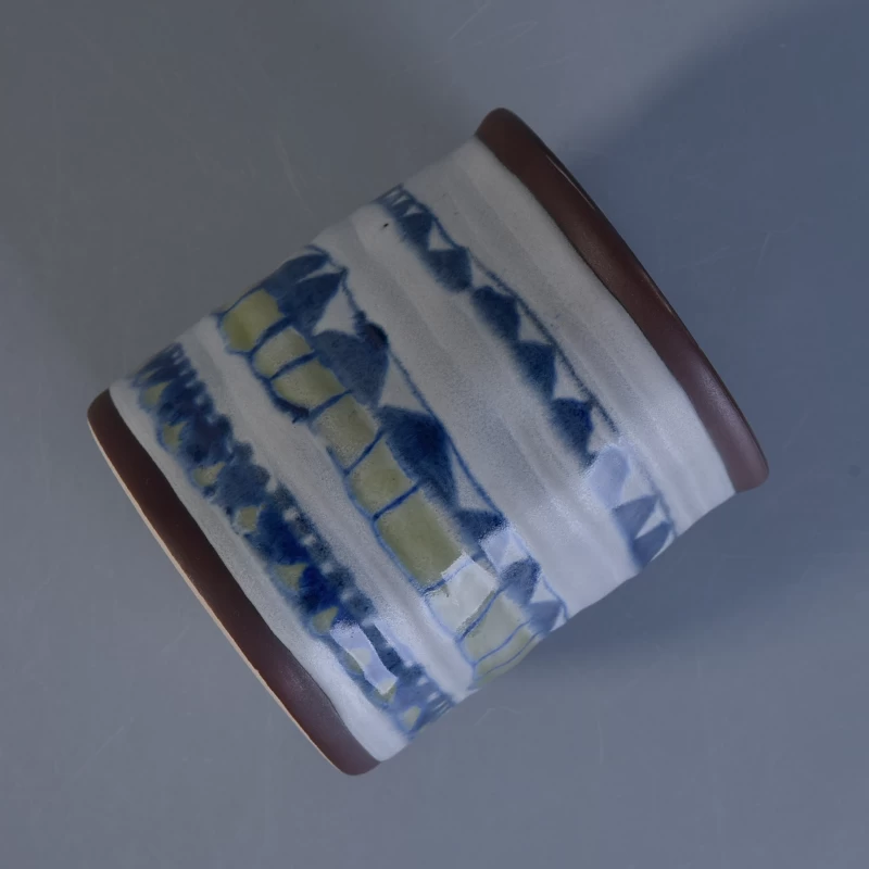 hand paint ceramic jar