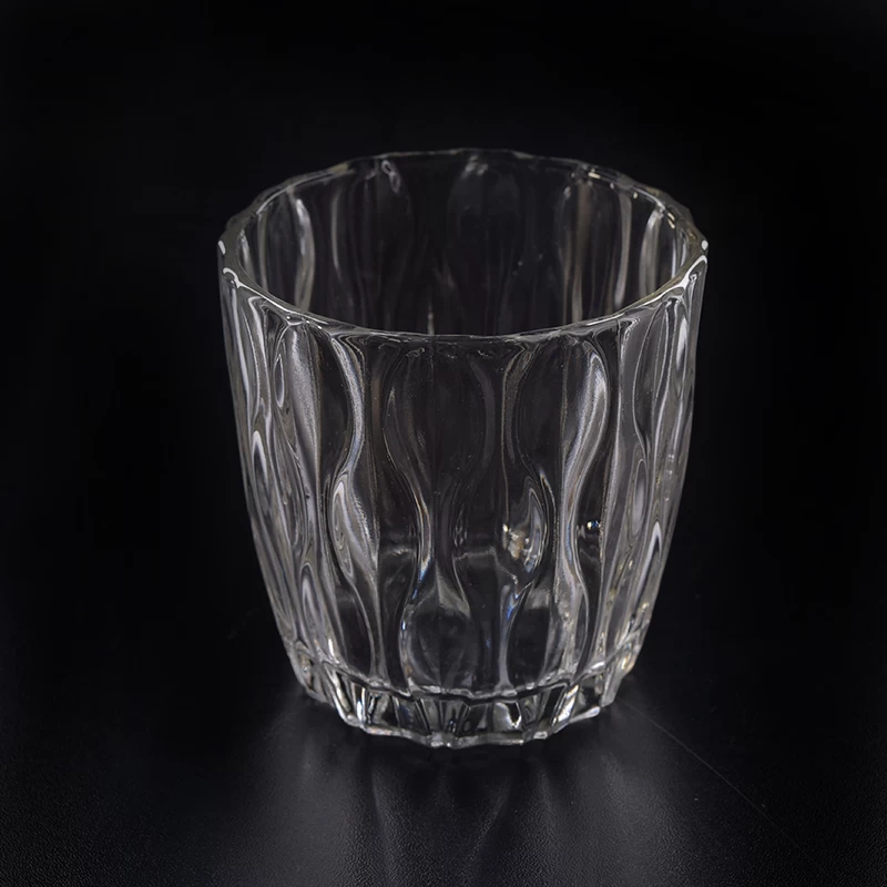 Best seller 10oz transparent glass candle holder