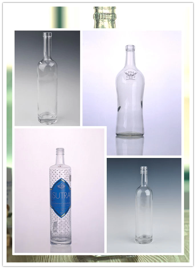 Vodka glass bottle