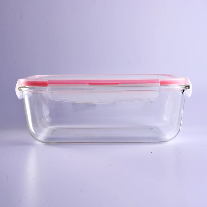 Rectangle Pyrex Glass Meal Box Food Container 