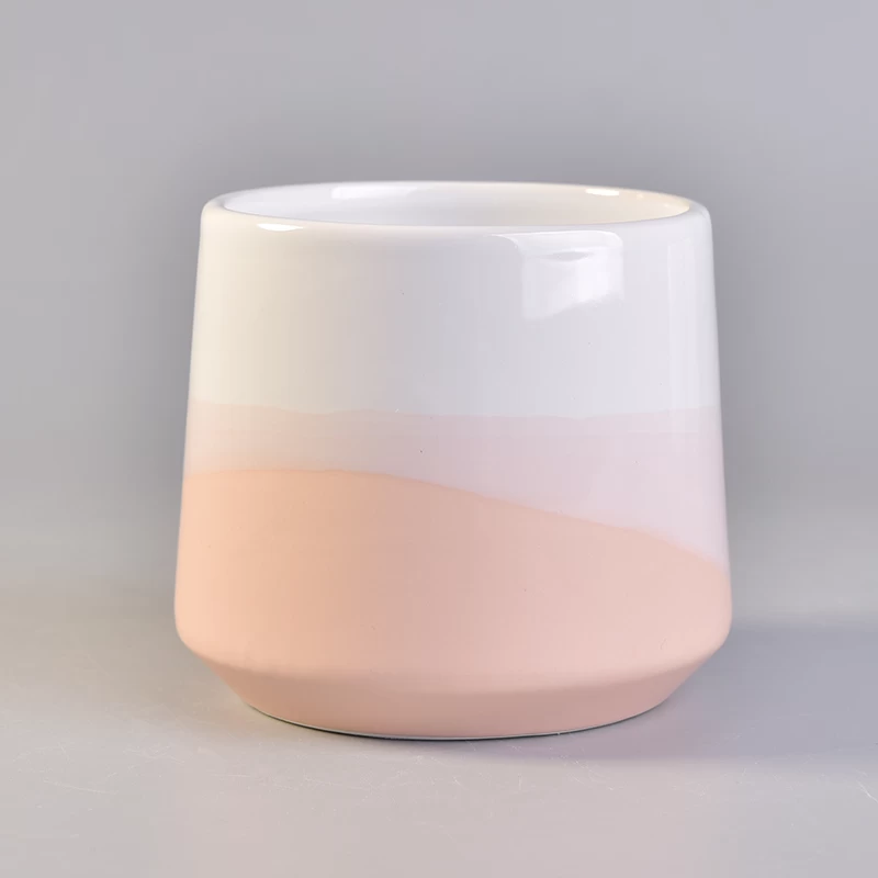 Home decoration 11oz ceramic candle vessels
