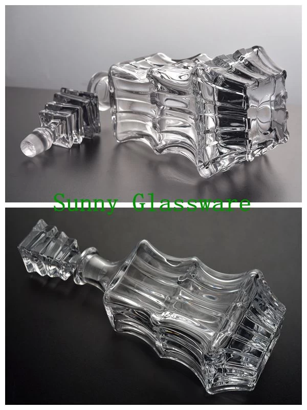New arrived cool design crystal transparent whisky decanter
