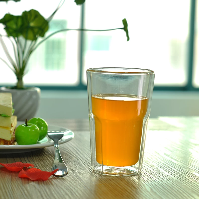450ml drinking glass borosilicate double wall manufacturer