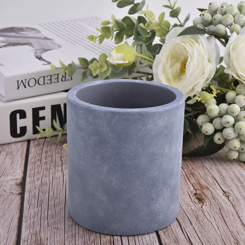 Eco-friendly blue scented soy candle jar