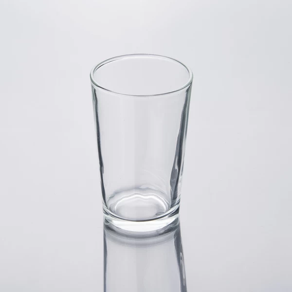 clear glass tumbler