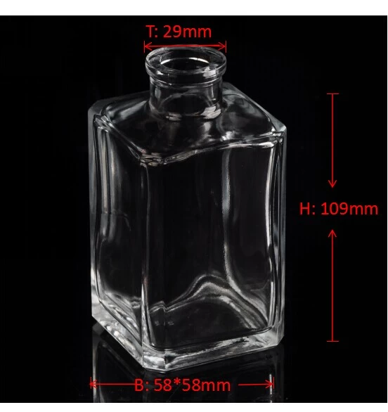 perfume bottle mould glass square perfume bottle 