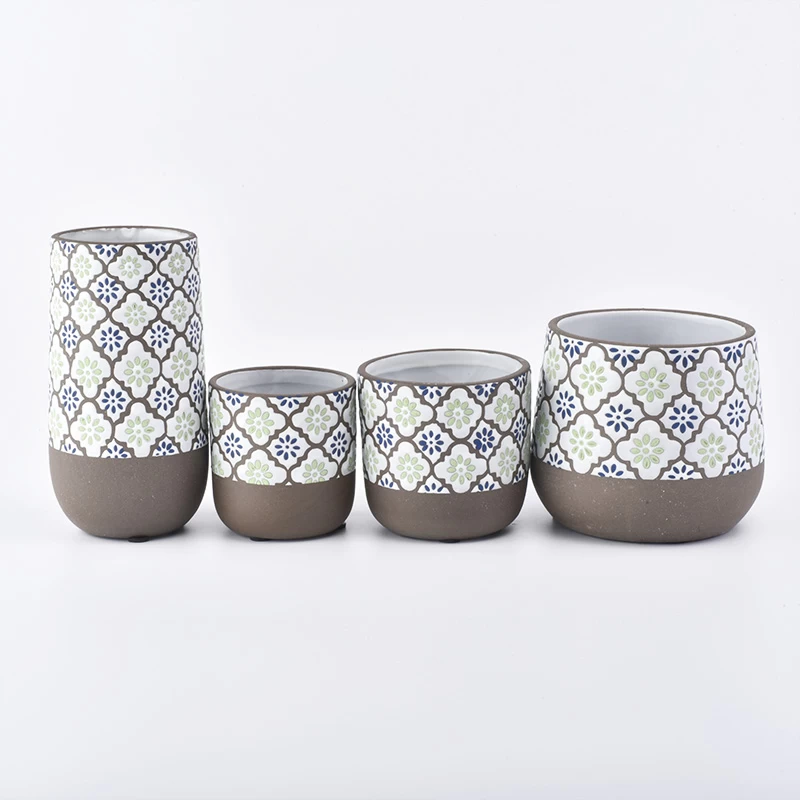 6oz unique ceramic candle jars wholesale