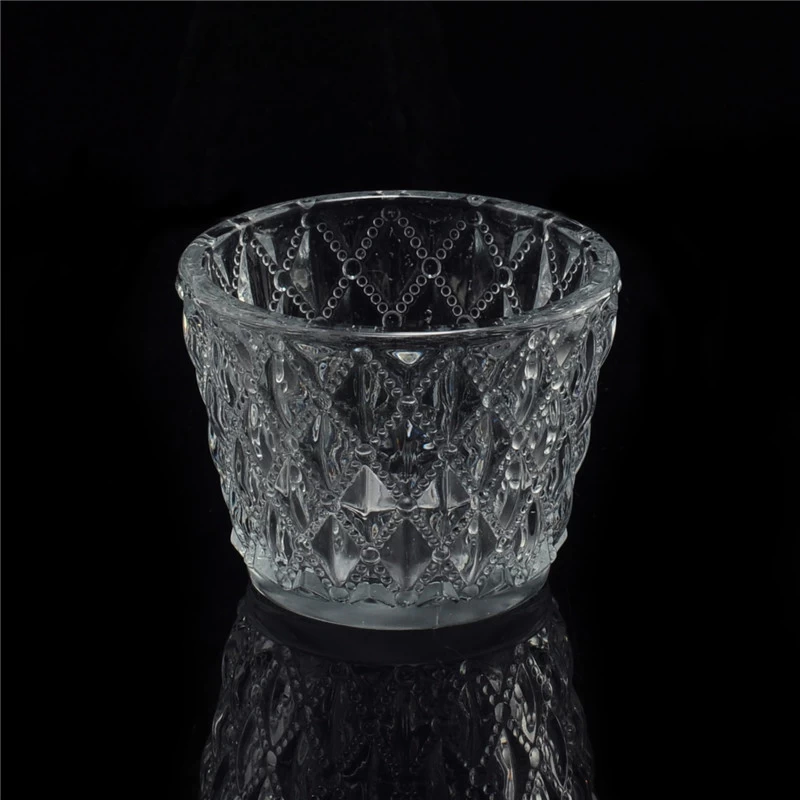 votive sprayed color glass candle holder wholesale in China