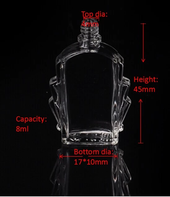 Clear crystal glass perfume bottle