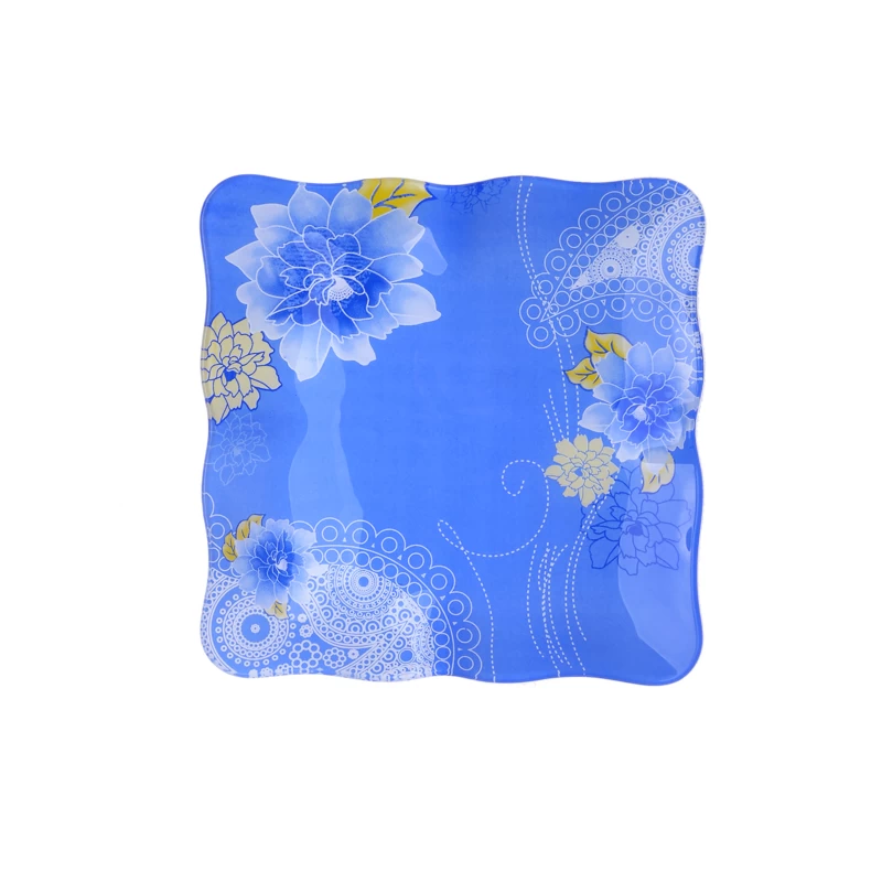Blue Decal Printing Glass Plate