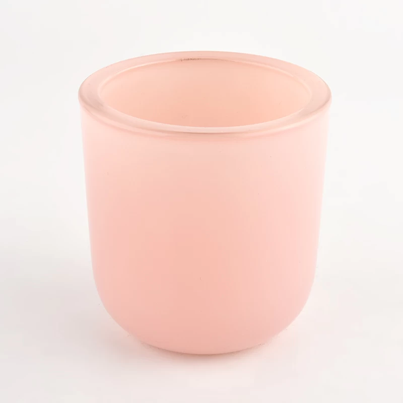 Popular 10oz 12oz pink customized glasss candle jars for supplier