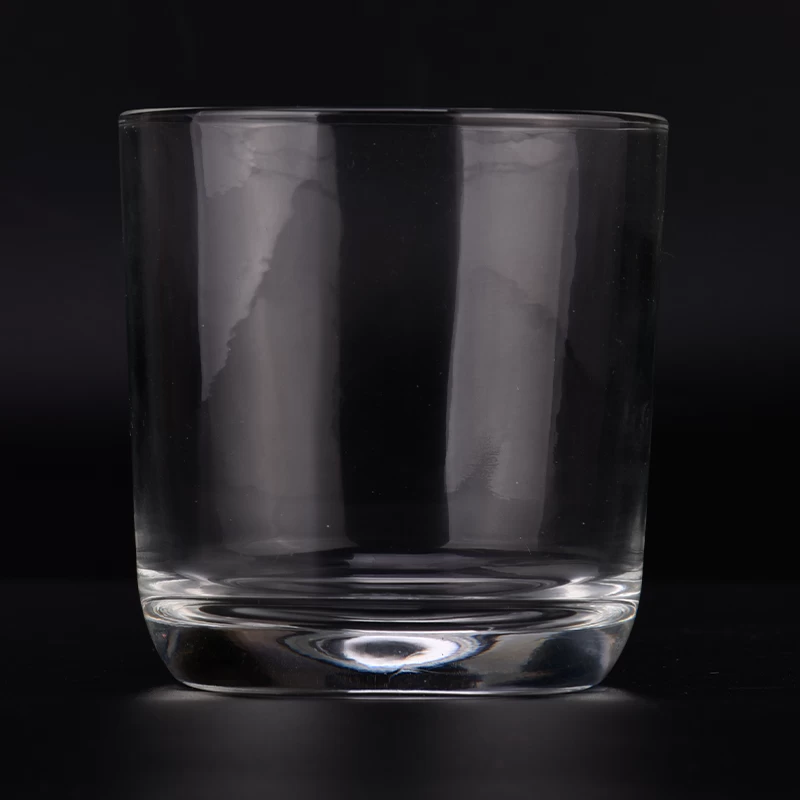 New arrived 12oz glass candle vessel round bottom glass candle jars