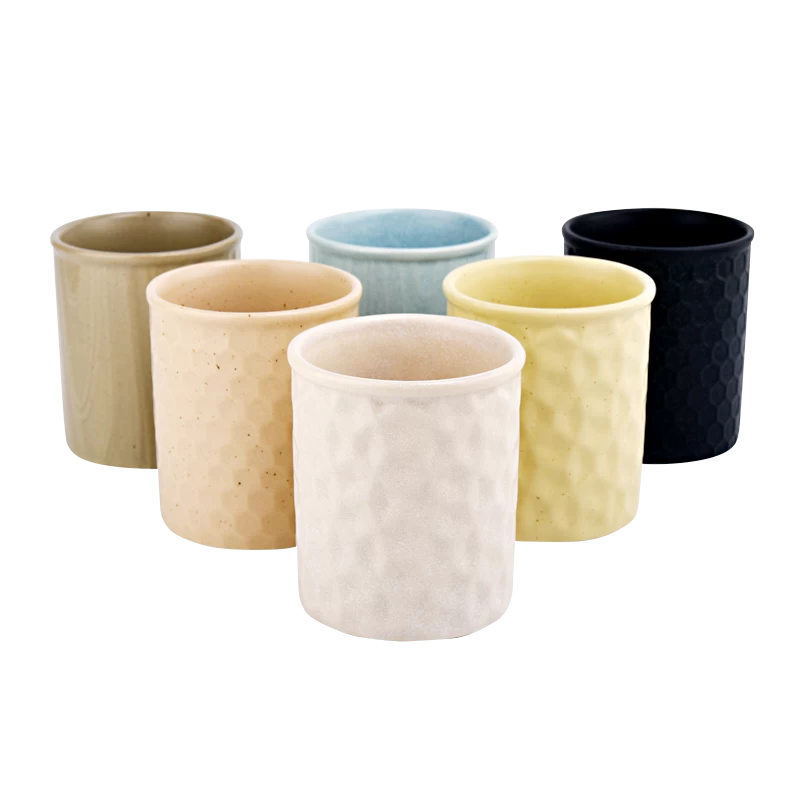 400ml empty ceramic candle jars for candle making