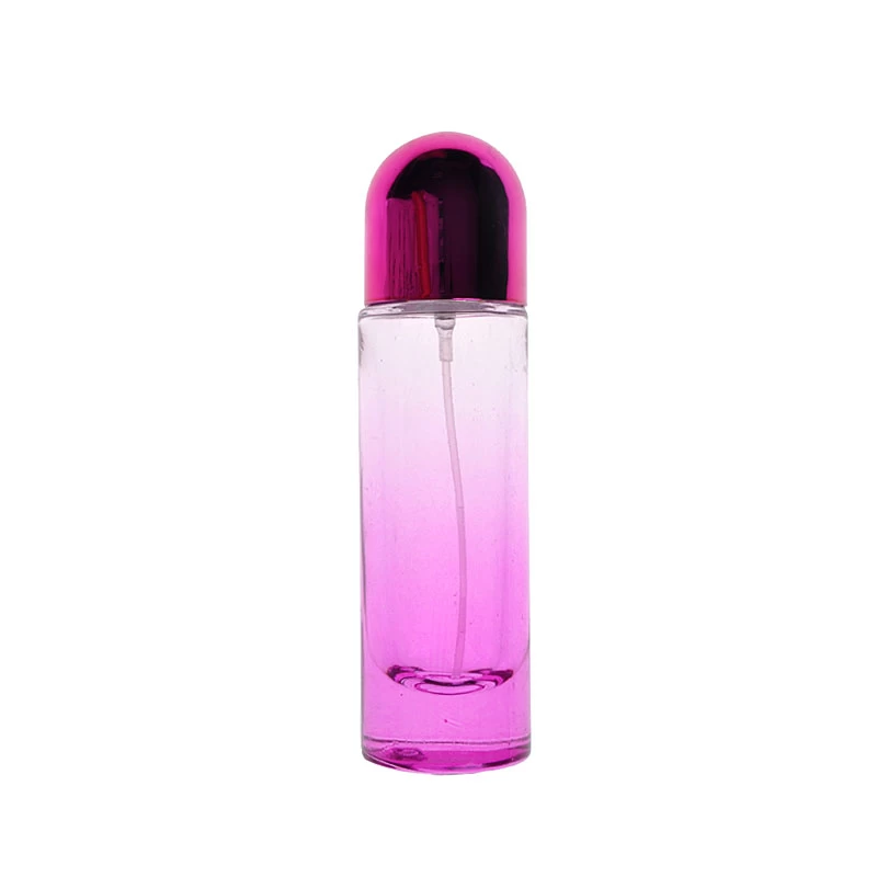 colored glass perfume bottle