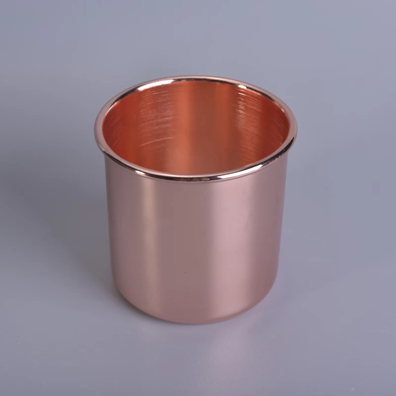 home decor metal copper candle jar