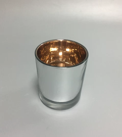 gold color glass candle holders