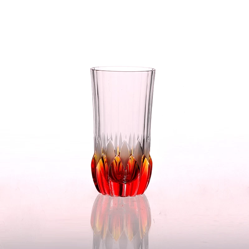 Round Bottom Spray Color Drinking Tumbler Shot Glass	