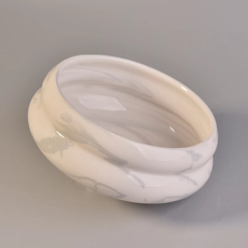 Marble ceramic candle bowls wholesale