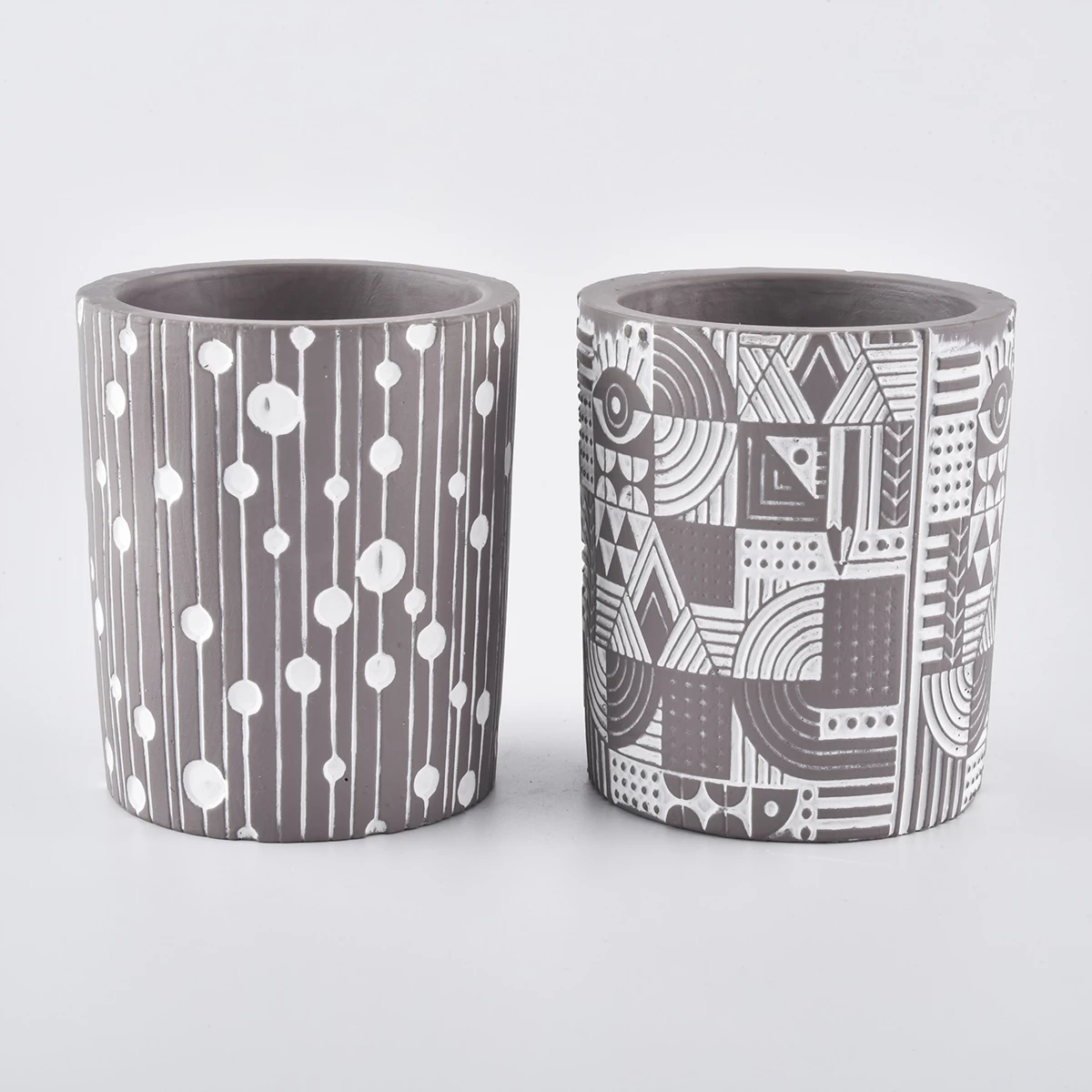 new arrival concrete candle jars from Sunny Glassware