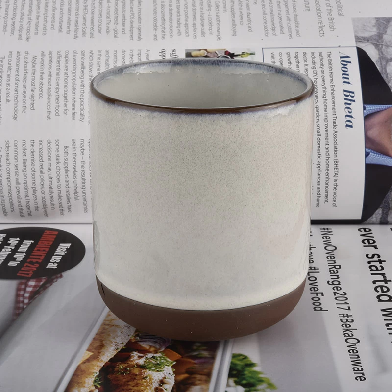 430ml Empty Ceramic Candle Vessel for Candle Making with Home Decor