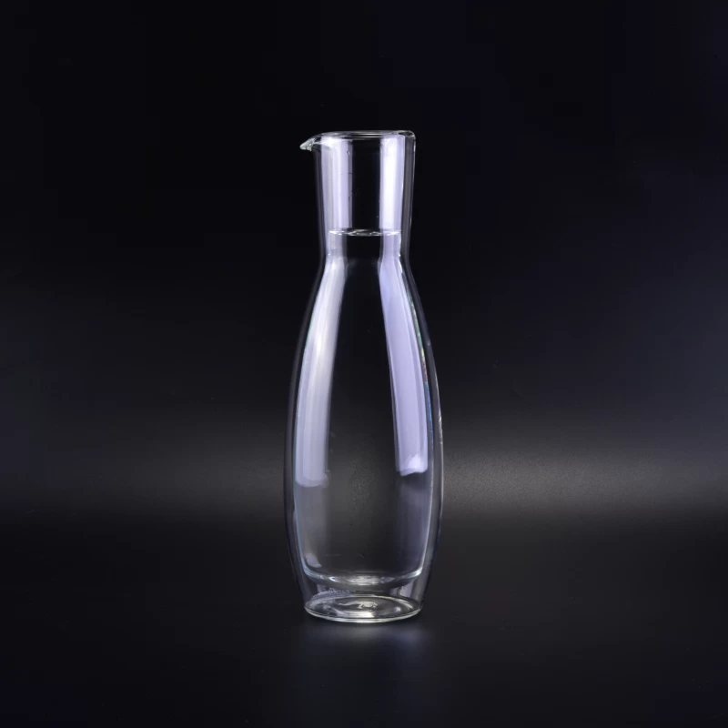 Newly unique borosilicate double walled decanter