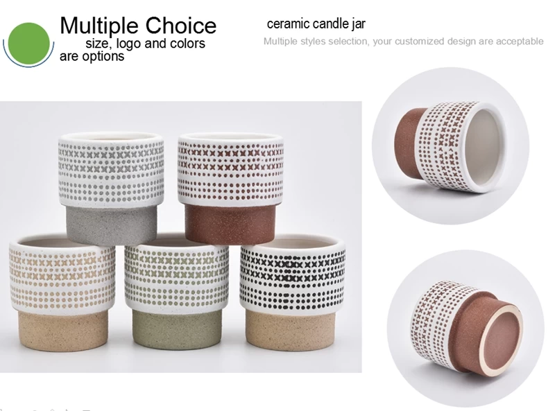 empty ceramic candle jars