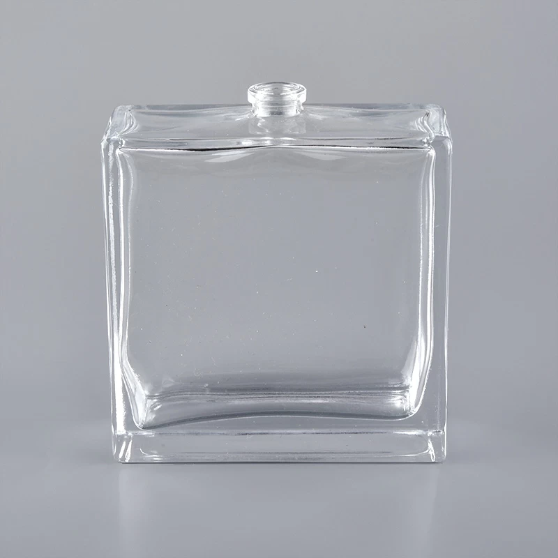 Luxury fancy design empty clear glass 60ml spray pump perfume bottle